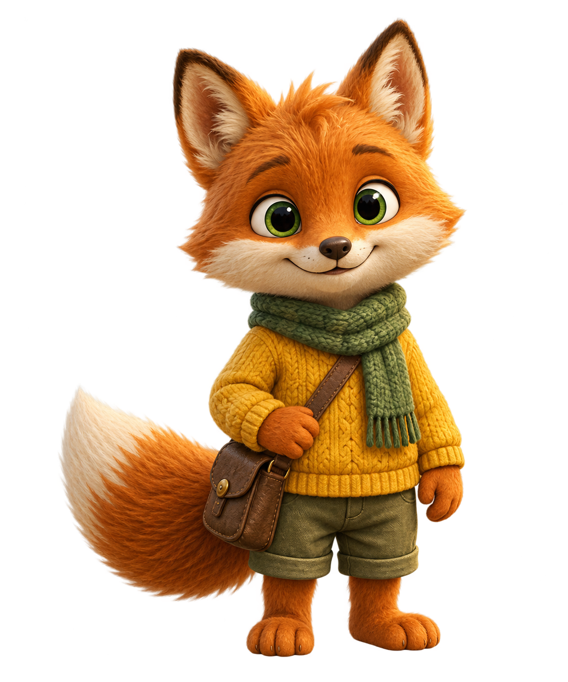 Barnaby the fox, ready for a woodland adventure